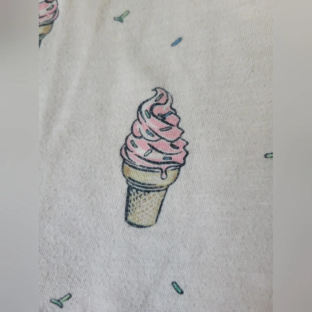 Justice Pink Ice Cream And Sprinkles Print Kids Tee 10